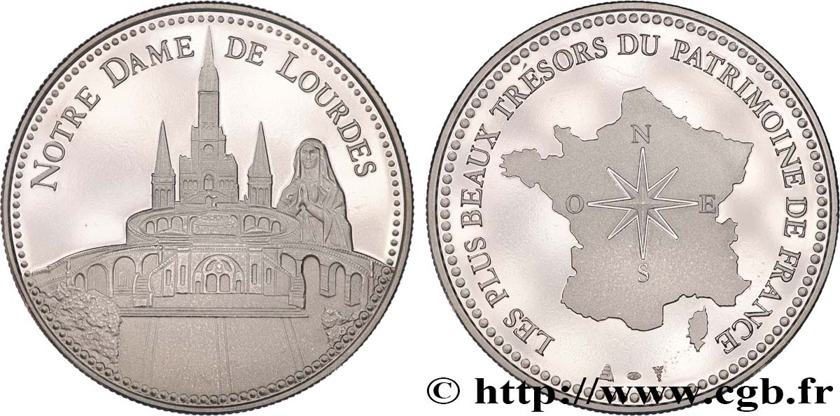 MONUMENTS ET HISTOIRE Médaille, Notre Dame de Lourdes SUP