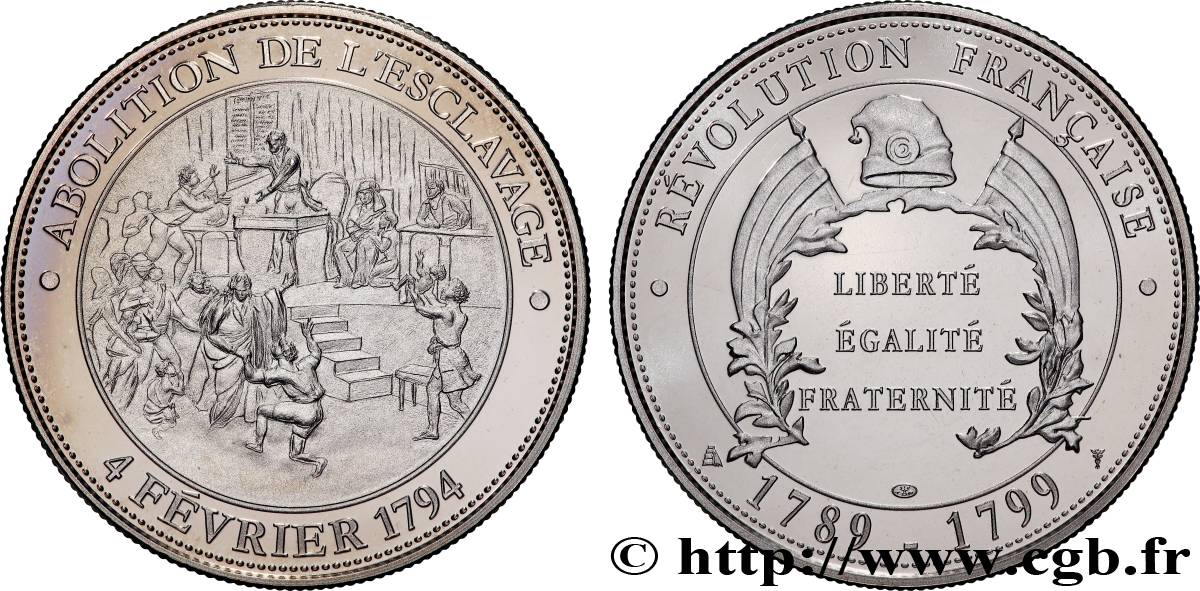 FUNFTE FRANZOSISCHE REPUBLIK Médaille, Abolition de l’esclavage fST