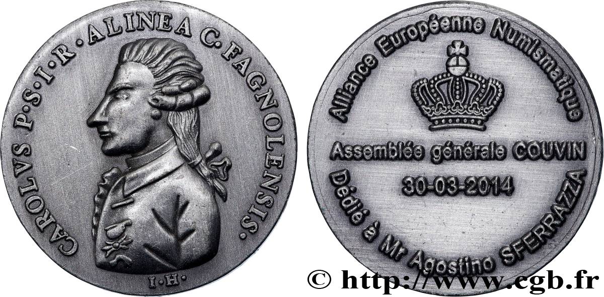 EUROPE Médaille, Alliance européenne numismatique TTB+