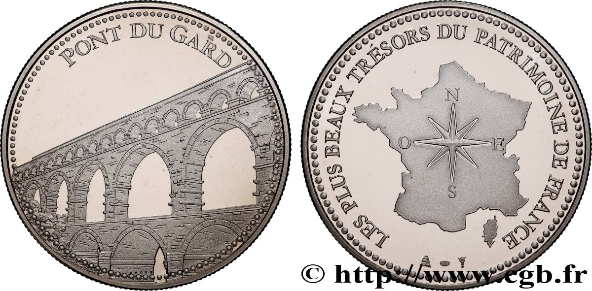 MONUMENTS ET HISTOIRE Médaille, Pont du Gard SPL