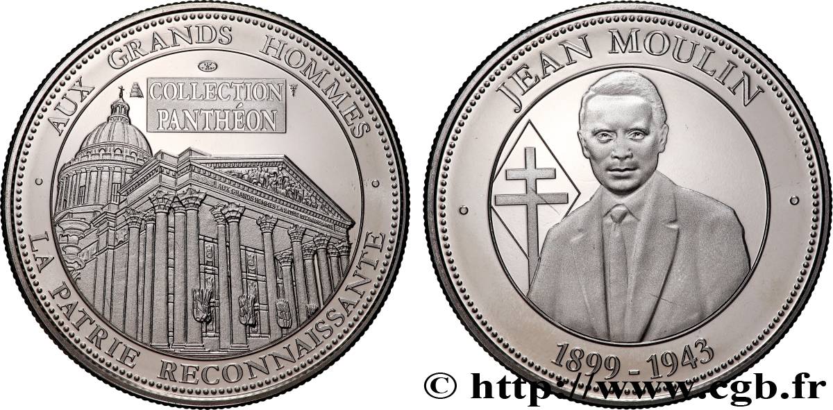 COLLECTION PANTHÉON - AUX GRANDS HOMMES Médaille, Jean Moulin SPL