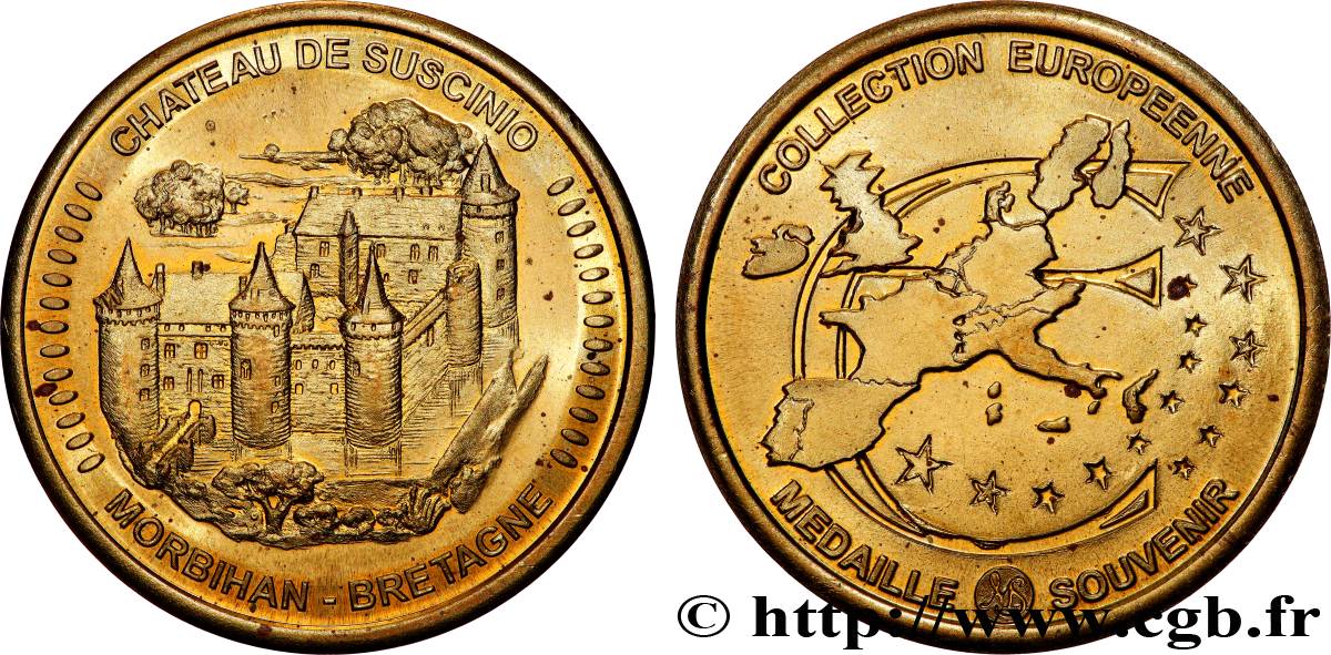 EUROPE Médaille, Collection européenne, Château de Suscinio, Morbihan SUP