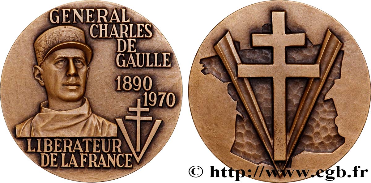 PROVISIONAL GOVERNEMENT OF THE FRENCH REPUBLIC Médaille, Libération, Général de Gaulle AU