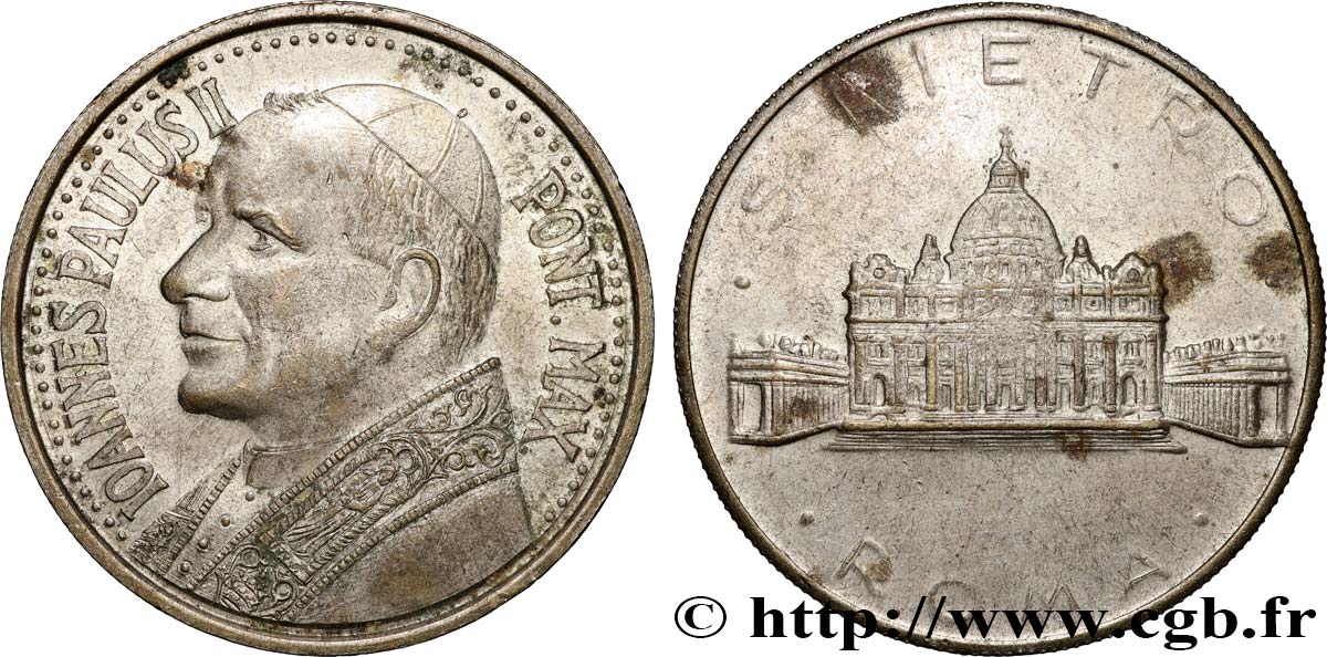 JEAN-PAUL II (Karol Wojtyla) Médaille, Saint Pierre de Rome SS