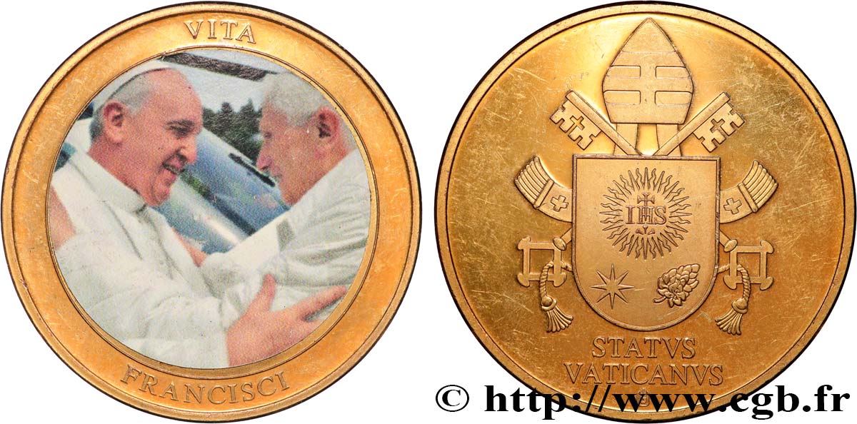 VATICAN ET ÉTATS PONTIFICAUX Médaille, Pape François SUP