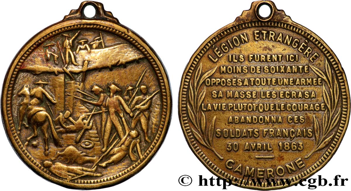 MEXIQUE - MAXIMILIEN Ier Médaille, Légion étrangère, Camerone VF/XF