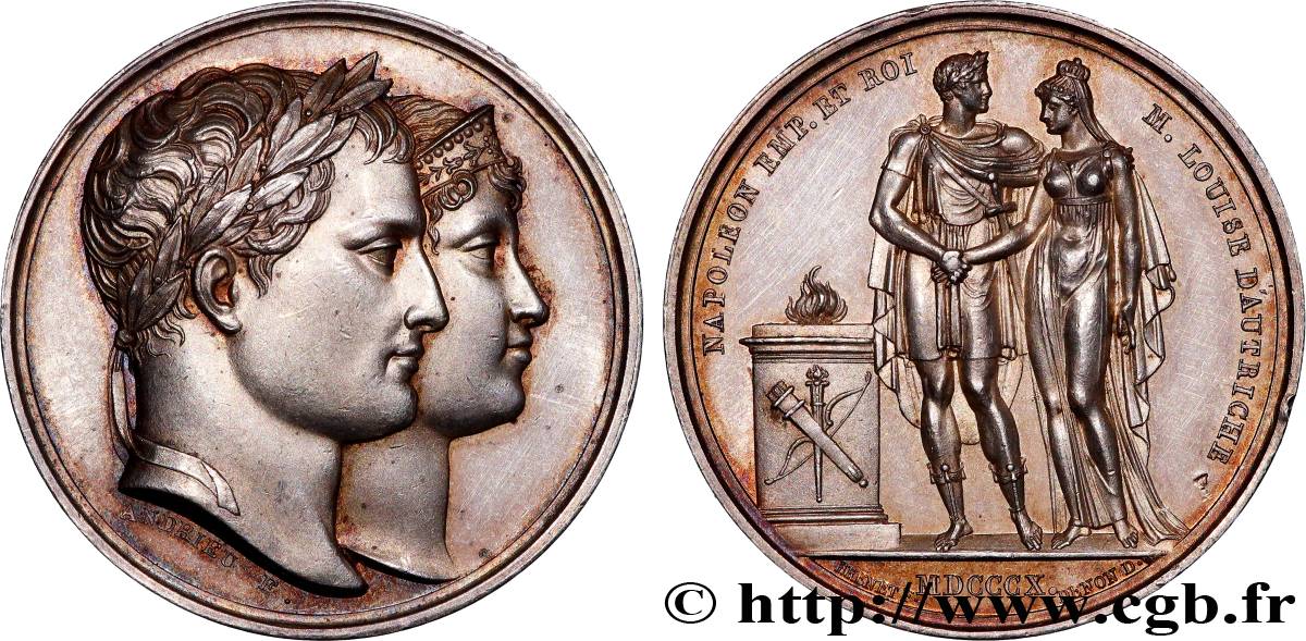 PRIMO IMPERO Médaille, Mariage de Napoléon Ier et de Marie-Louise q.SPL