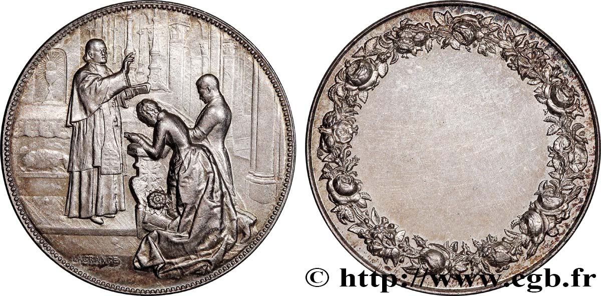 AMOUR ET MARIAGE Médaille de mariage TTB+