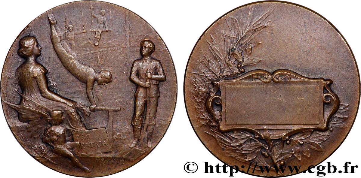 III REPUBLIC Médaille de récompense, Pro patria XF
