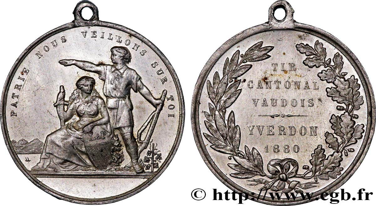 SUISSE Médaille, Tir cantonal vaudois MBC+