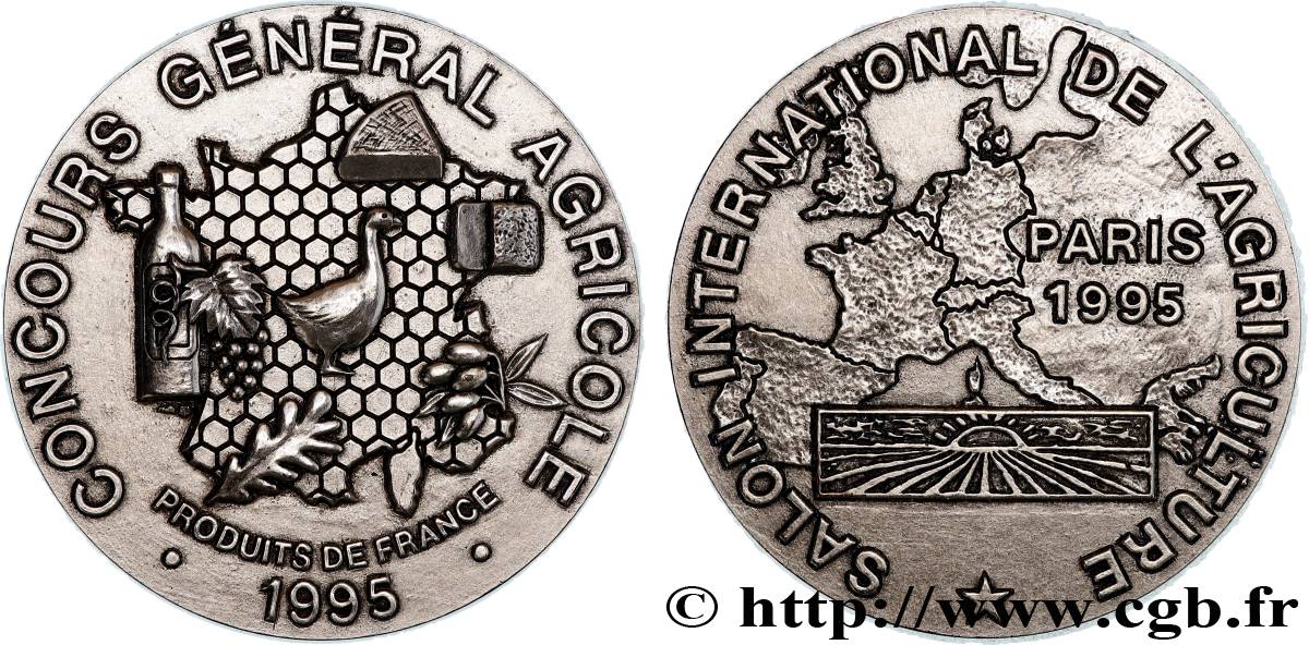 QUINTA REPUBLICA FRANCESA Médaille, Concours général agricole EBC