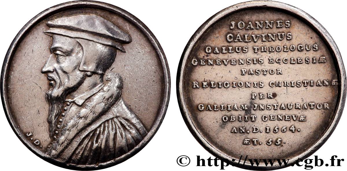 KIRCHENREFORMATOREN Médaille, Les réformateurs de l’église, Jean Calvin SS