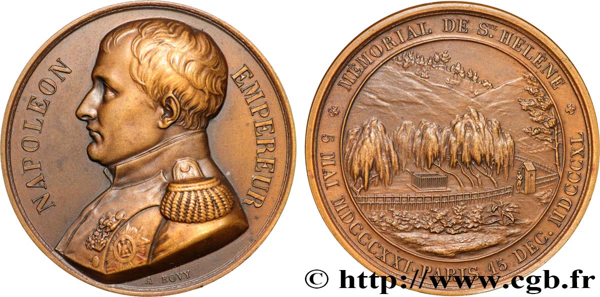 LOUIS-PHILIPPE I Médaille du mémorial de St-Hélène, refrappe AU