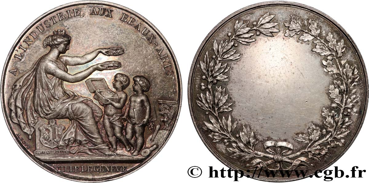 SUISSE Médaille, A l’industrie et aux Beaux-Arts SPL