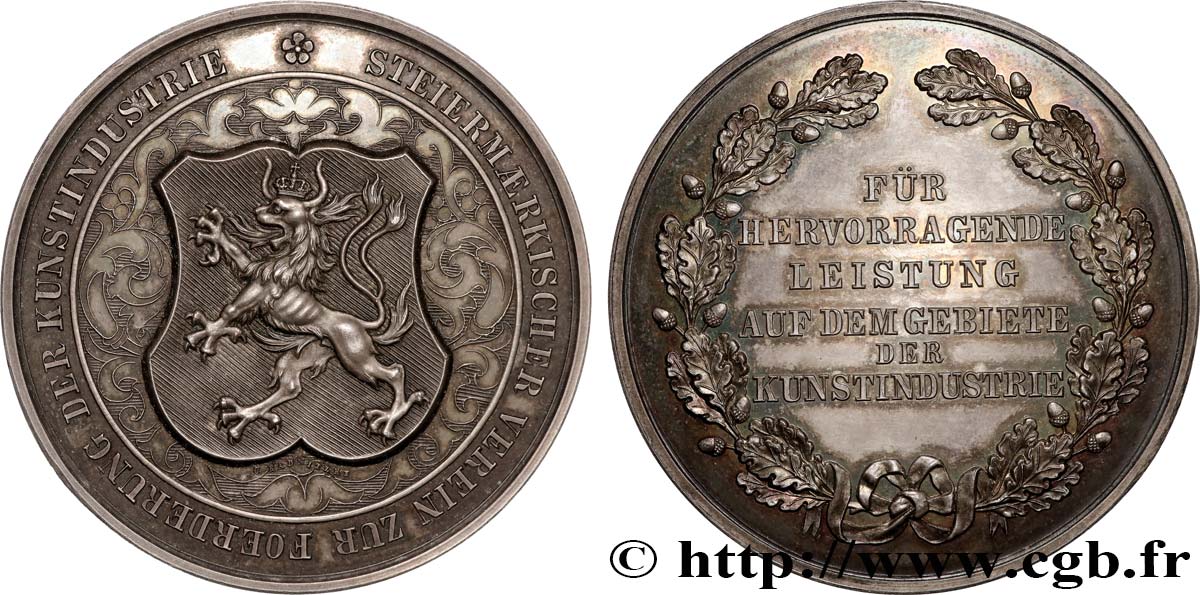 AUSTRIA - FRANZ-JOSEPH I Médaille, Association de promotion de l’industrie de l’art AU