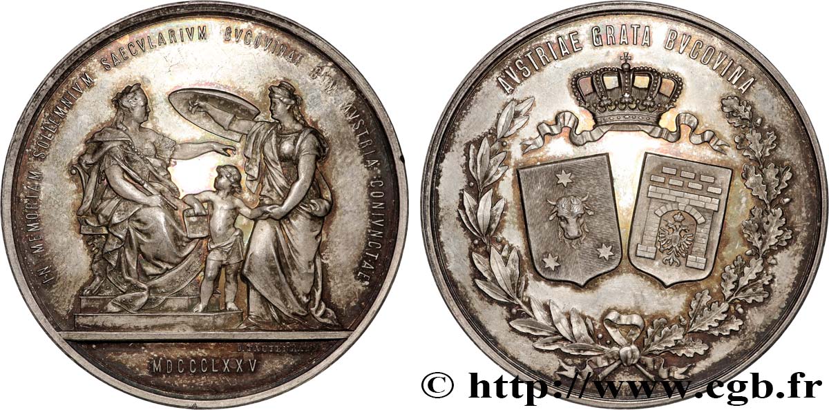 ÖSTERREICH - FRANZ Joseph I. Médaille, Centenaire de l’unification de la Bucovine à l’Autriche VZ