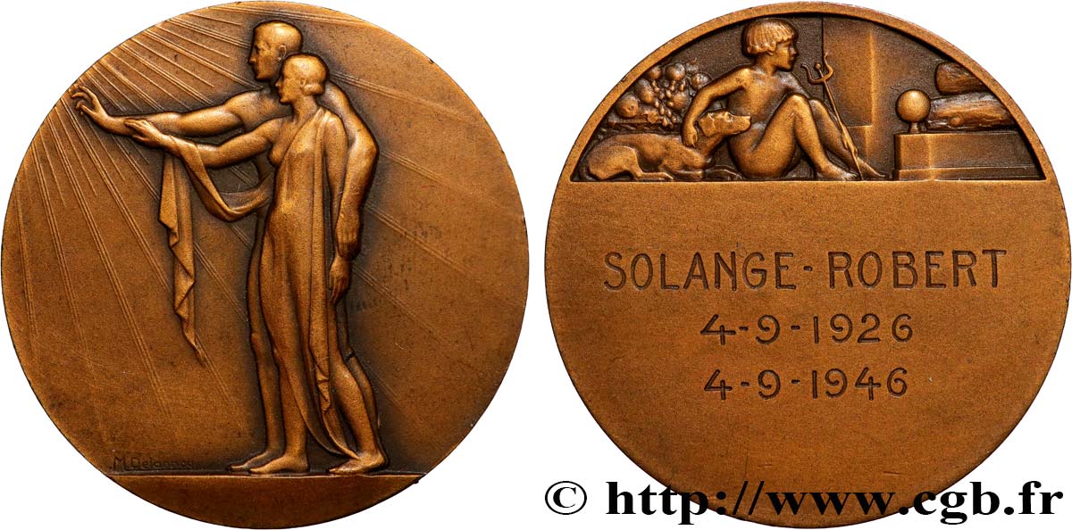 AMOUR ET MARIAGE Médaille, Noces de porcelaine q.SPL