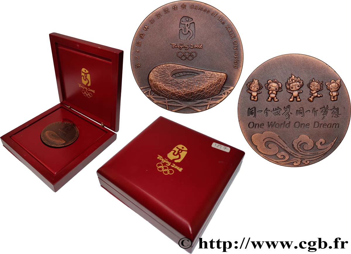 CHINE Médaille, Jeux Olympiques, One World One Dream SUP