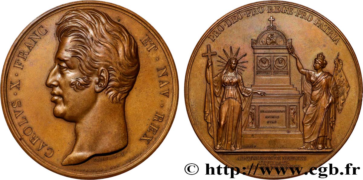 CARLO X Médaille, Monument aux martyrs de Quiberon SPL