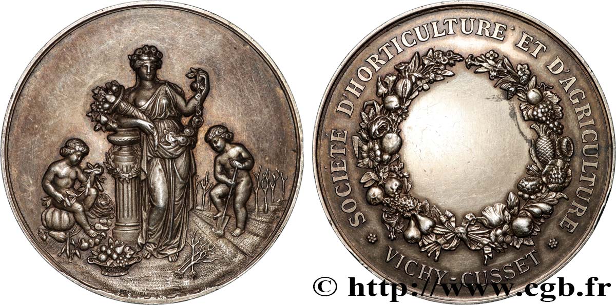 AGRICULTURAL, HORTICULTURAL, FISHING AND HUNTING SOCIETIES Médaille, Société d’horticulture AU