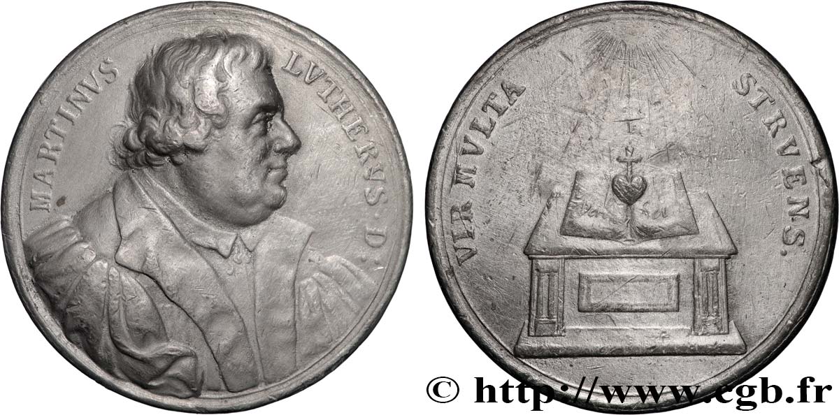 SCHWEDEN - KÖNIGREICH SCHWEDEN - KARL XI. Médaille, Martin Luther, Réformation en Suède fSS