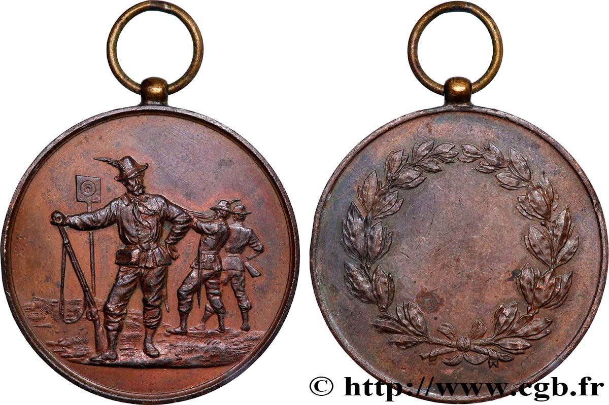 TIR ET ARQUEBUSE Médaille de récompense XF