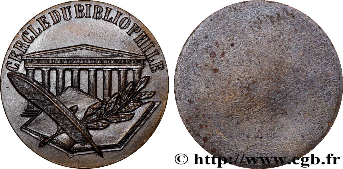 ACADEMIES AND LEARNED SOCIETIES Médaille, Cercle du Bibliophile AU