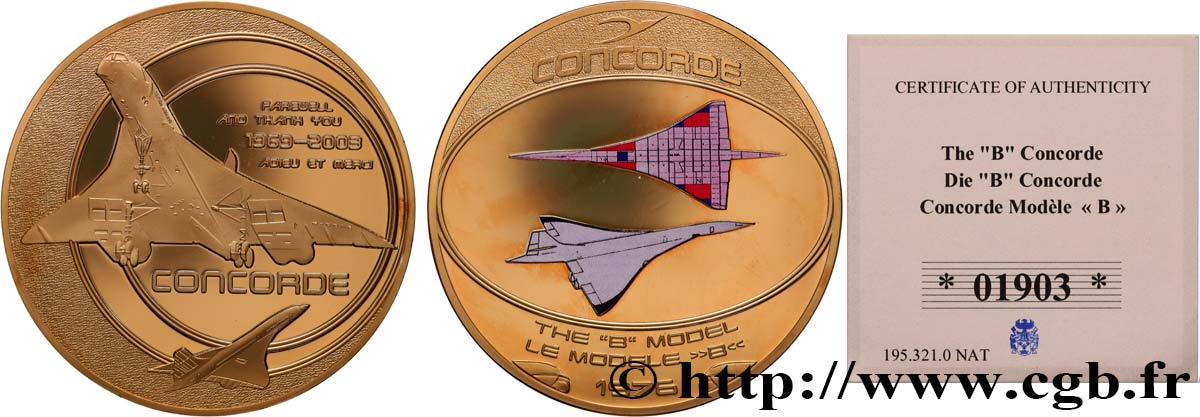 V REPUBLIC Médaille, Adieu au Concorde, Le modèle B MS