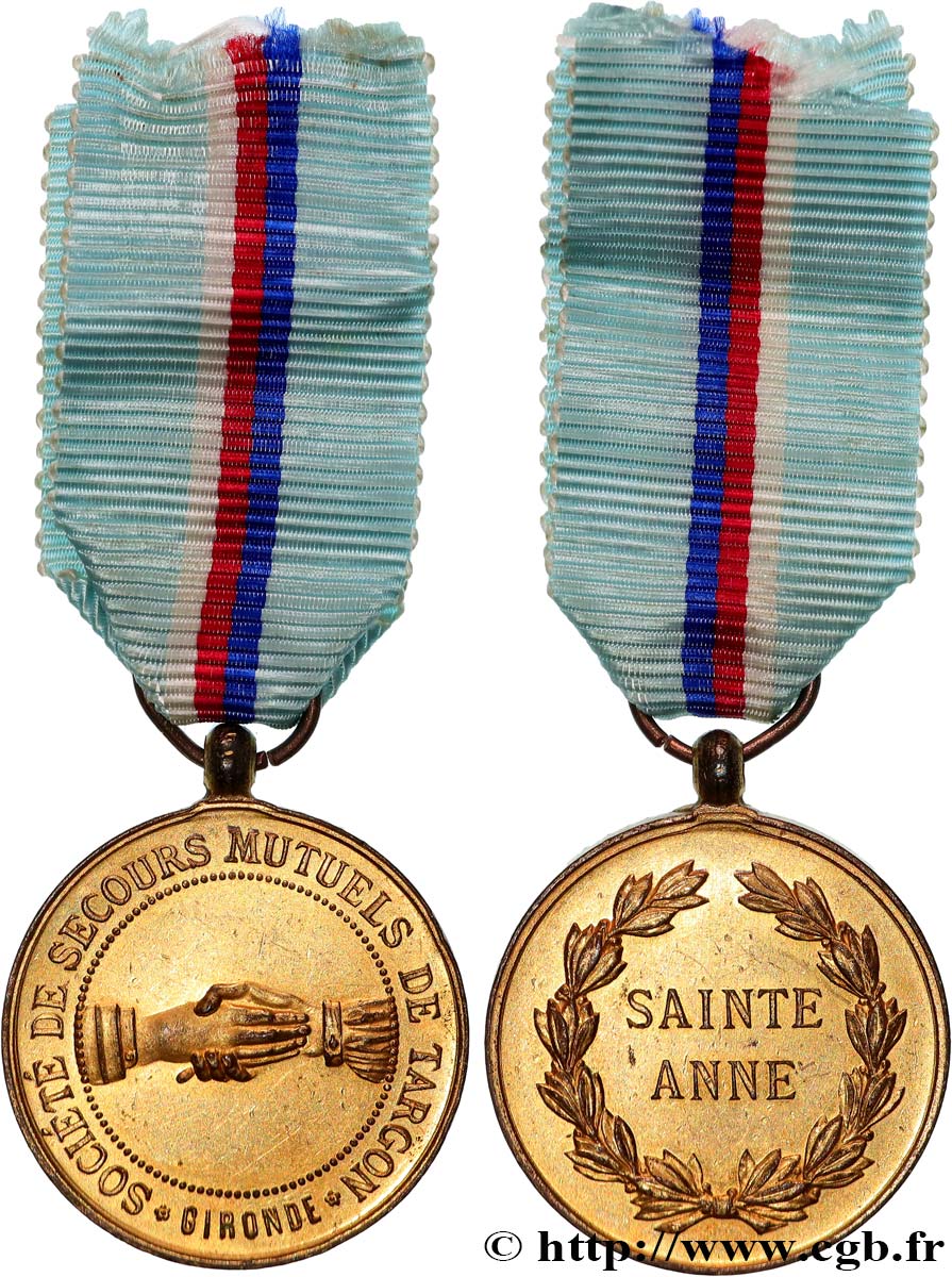 ASSURANCES Médaille, Société de secours mutuels de Targon TTB