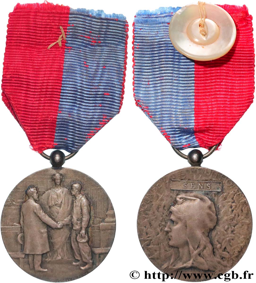 TERZA REPUBBLICA FRANCESE Médaille, Conseil de prud’hommes q.SPL