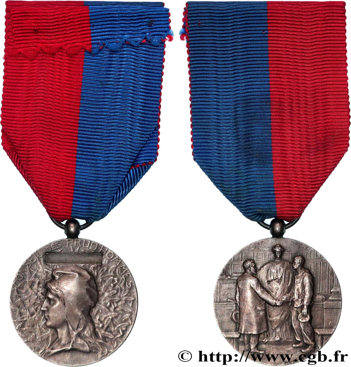 III REPUBLIC Médaille, Conseil des prud’hommes AU