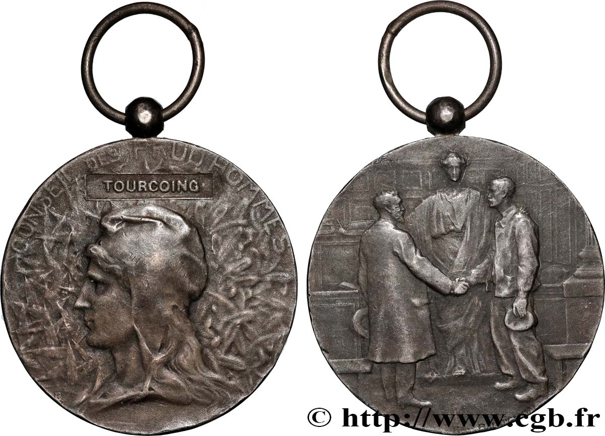 III REPUBLIC Médaille, Conseil des prud’hommes XF