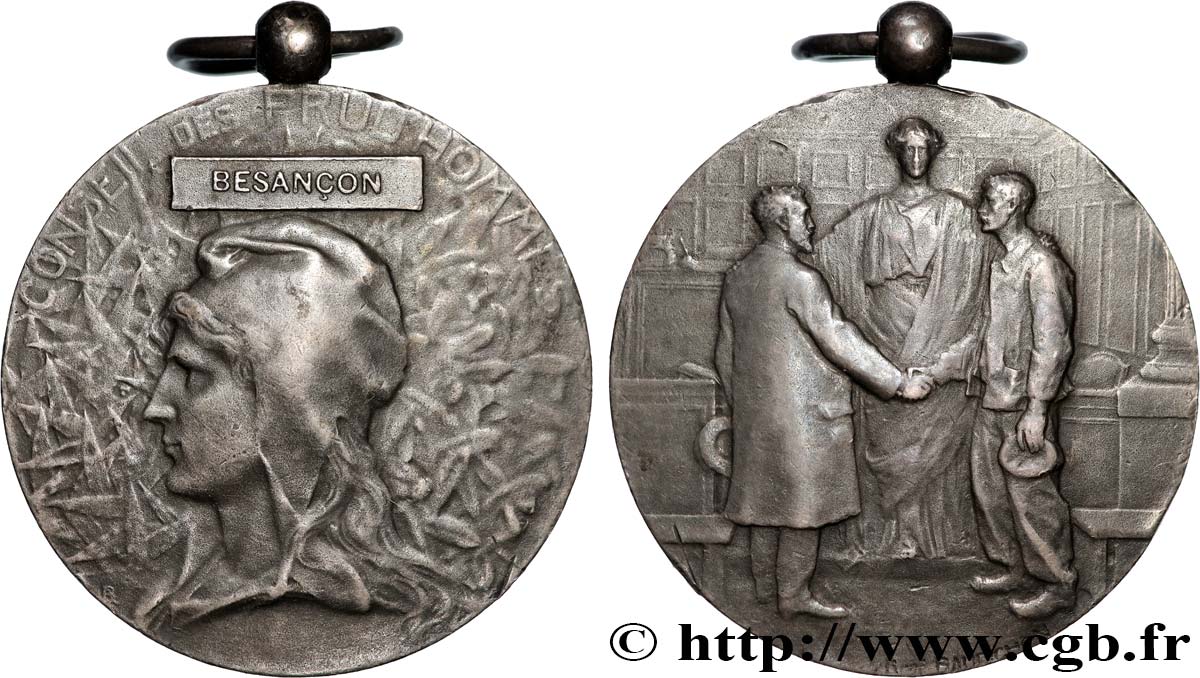 III REPUBLIC Médaille, Conseil des prud’hommes XF