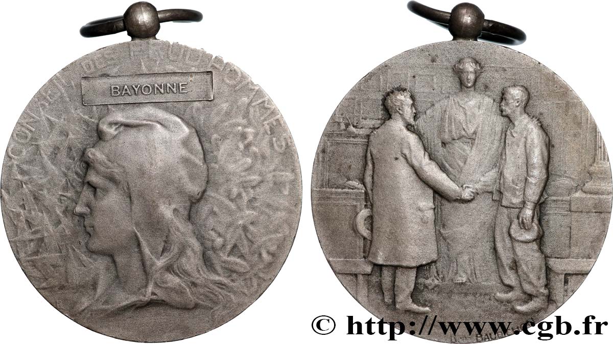 III REPUBLIC Médaille, Conseil des prud’hommes AU