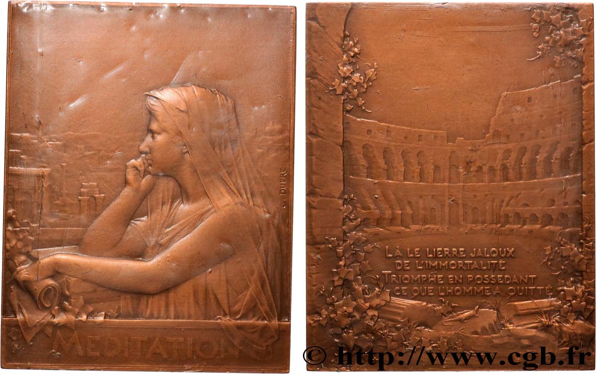 III REPUBLIC Plaquette, Méditation MS
