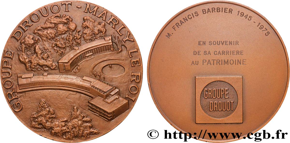 LES ASSURANCES Médaille, Groupe Drouot-Assurances, Souvenir de carrière VZ