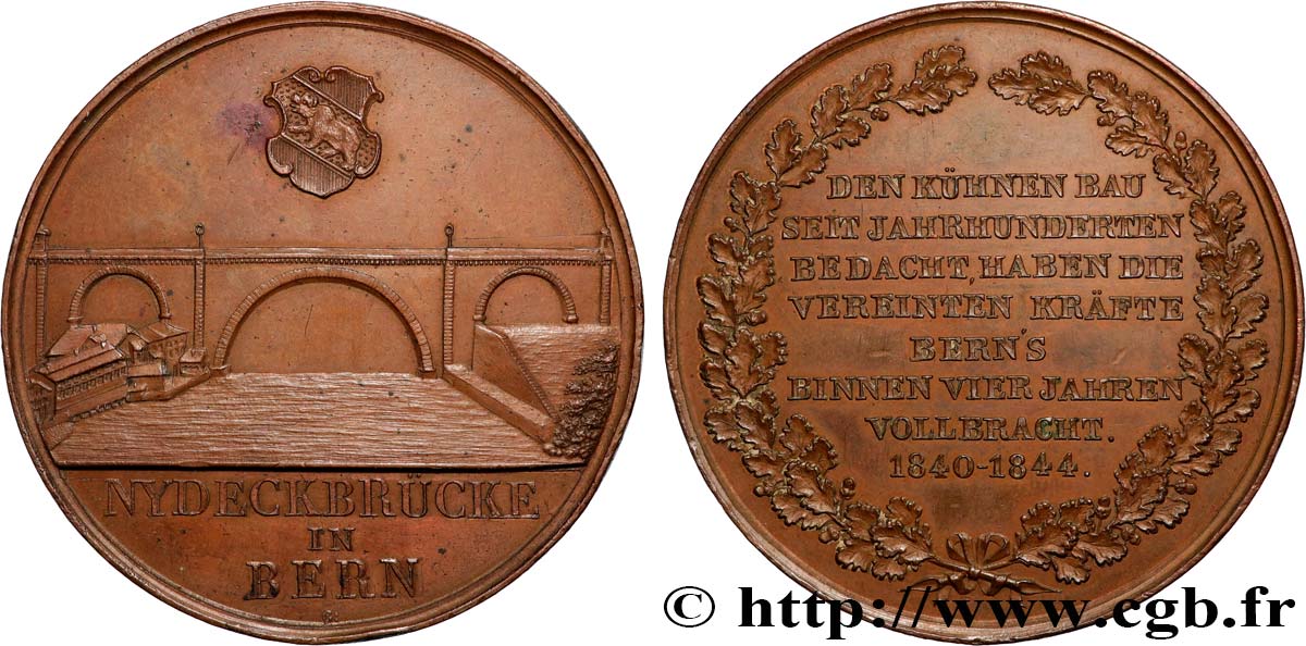 SUISSE Médaille, Pont de Nydegg - Nydeggbrücke TTB/TTB+