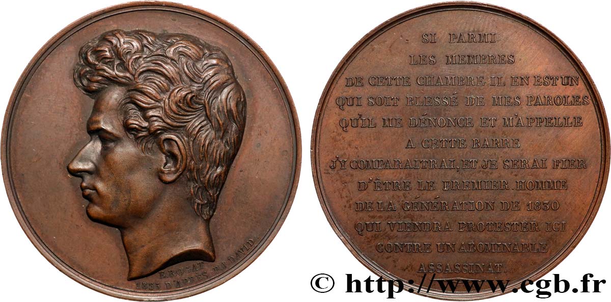 LOUIS-PHILIPPE I Médaille, Armand Carrel et l assassinat de Ney, AU