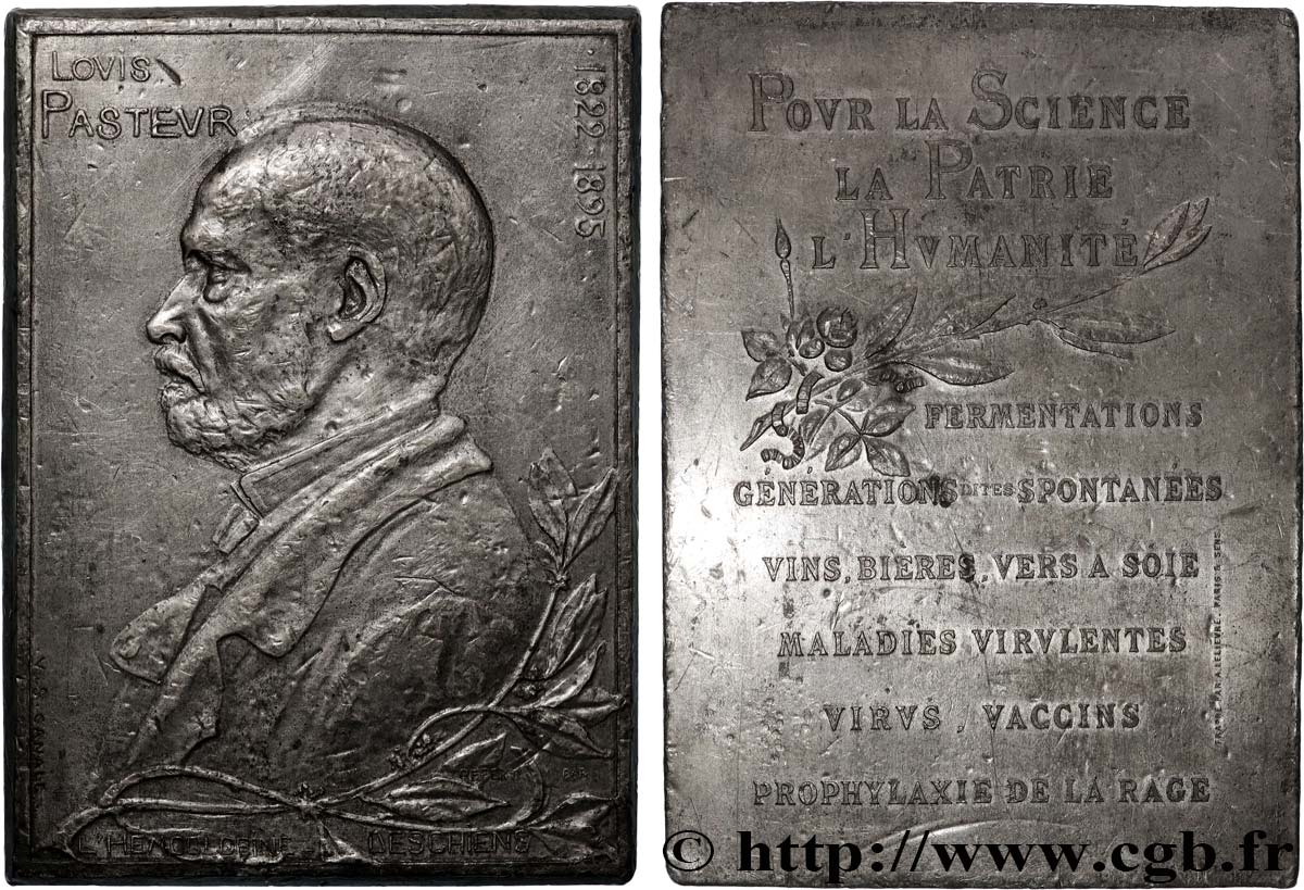 SCIENCES & SCIENTIFIQUES Plaquette, Louis Pasteur VF