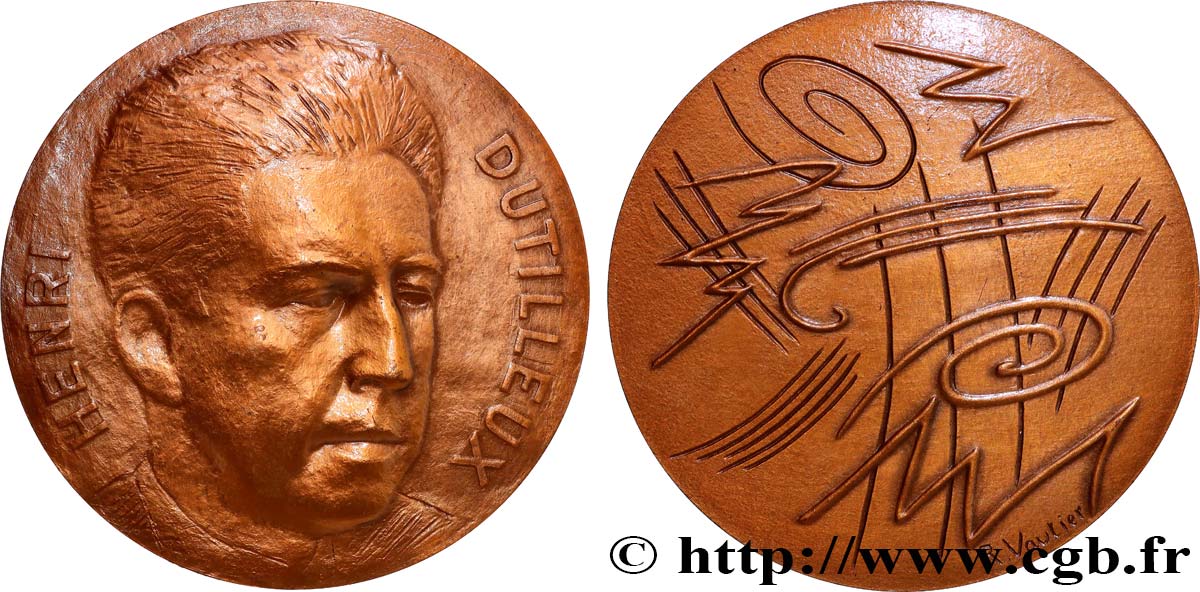 ARTISTS : MUSICIANS, PAINTERS, SCULPTORS Médaille, Henri Dutilleux AU