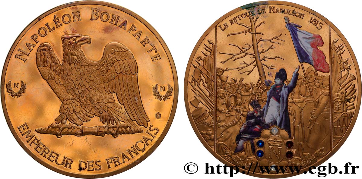 NAPOLEON S EMPIRE Médaille, Retour de Napoléon (1815) AU