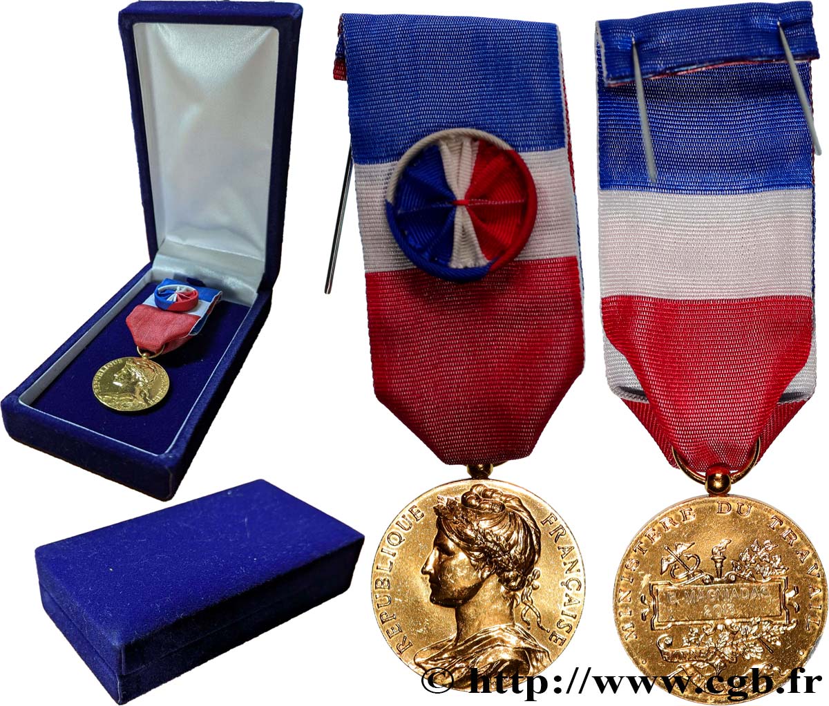 V REPUBLIC Médaille d’honneur du travail, 30 ans AU