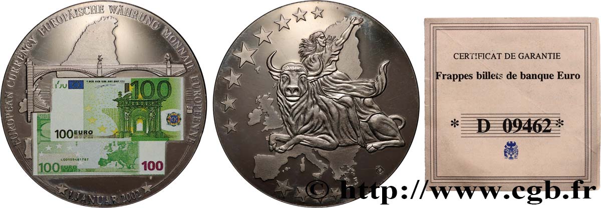 EUROPA Médaille, Monnaie européenne, France VZ