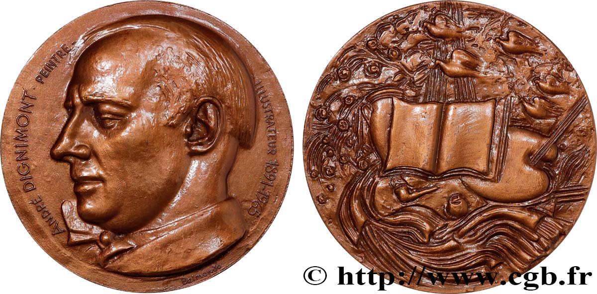 ARTISTS : ENGRAVORS, PAINTERS, SCULPTORS Médaille, André Dignimont AU