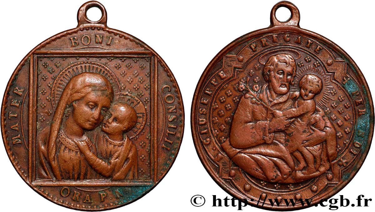 MÉDAILLES RELIGIEUSES Médaille, Notre Dame de Bon Conseil MBC