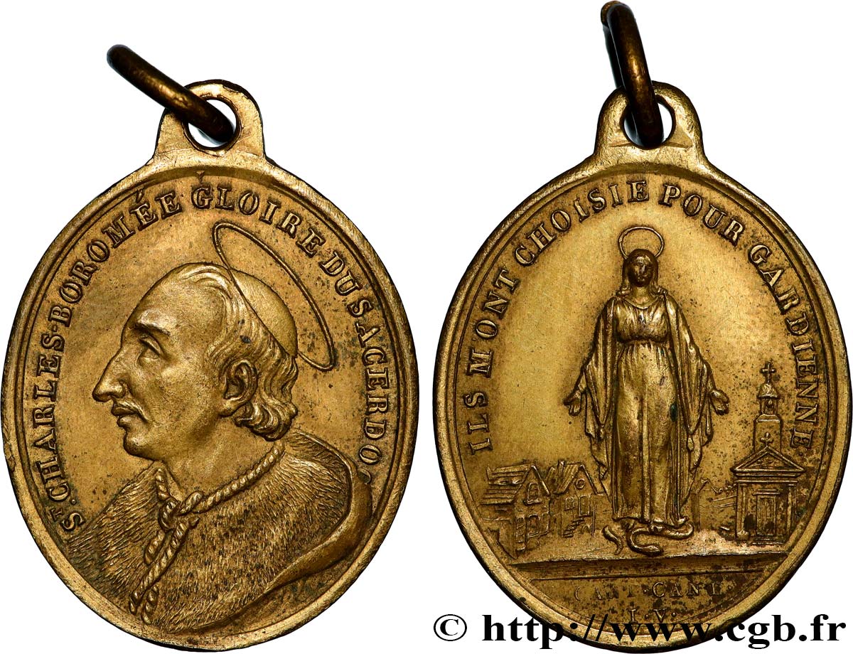 MÉDAILLES RELIGIEUSES Médaille, Charles Borromée q.SPL