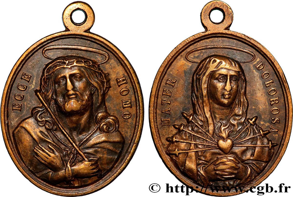 MÉDAILLES RELIGIEUSES Médaille, Ecce homo SS