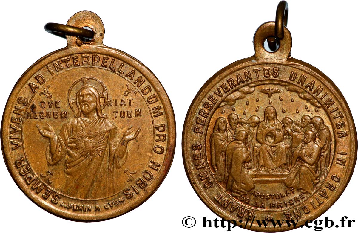 RELIGIOUS MEDALS Médaille, Apostolat de la prière AU