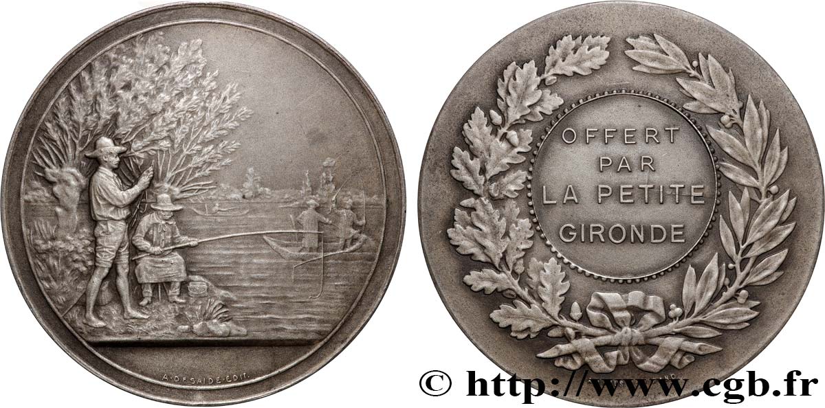 TERZA REPUBBLICA FRANCESE Médaille, Offert par la Petite Gironde q.SPL