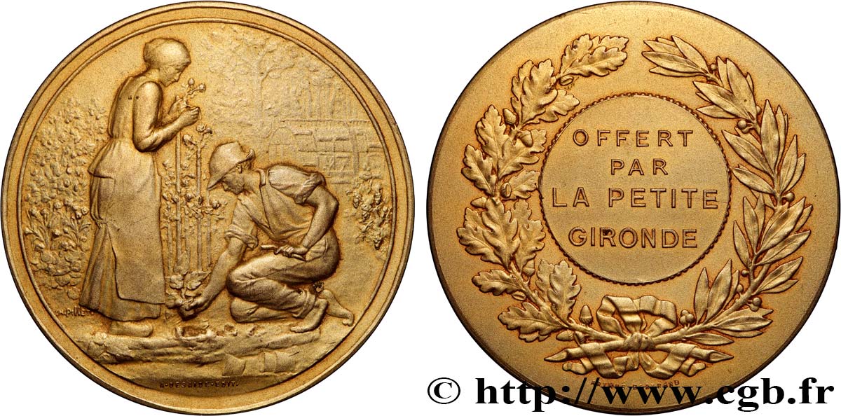 TERZA REPUBBLICA FRANCESE Médaille, Offert par la Petite Gironde q.SPL